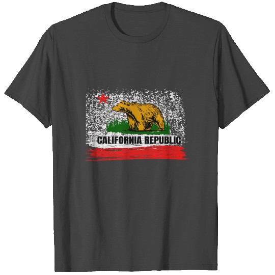 California Republic Cali Flag Socal Norcal Cencal T Shirts