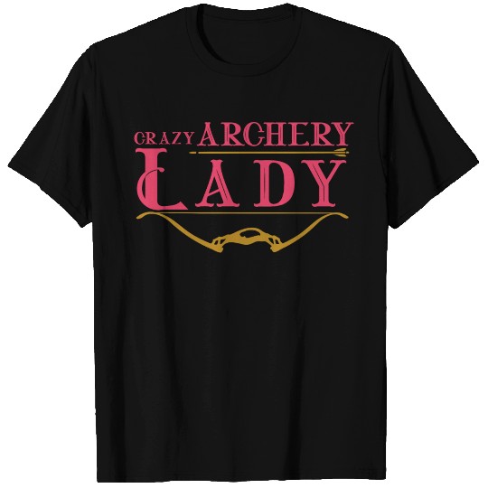 Crazy Archery Lady Archer T Shirts