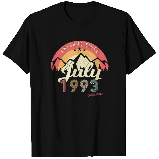 Birth Year 1993 In July T Shirts