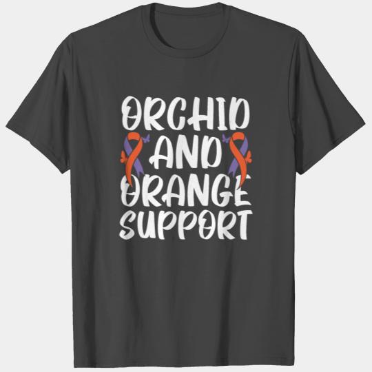 Orchid And Orange Support Skin Disease Psoriasis T Shirts