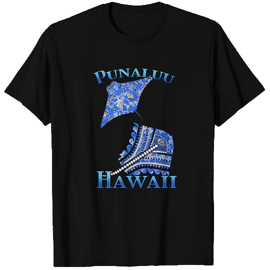 Punaluu Vacation Tribal Stingrays T Shirts