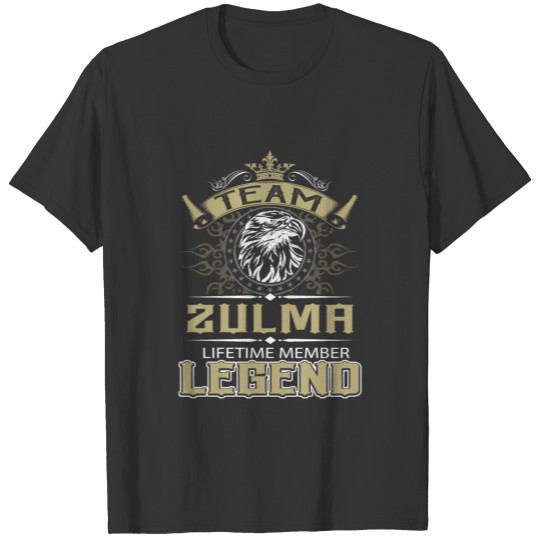 Zulma Name T Shirts - Zulma Eagle Lifetime Member L