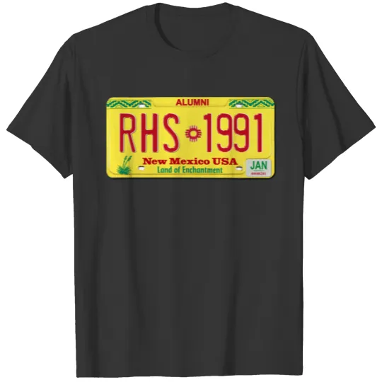 license plate 1991 T-shirt