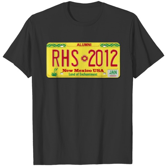 license plate 2012 T-shirt