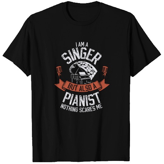 gift singer pianist grand piano T Shirts