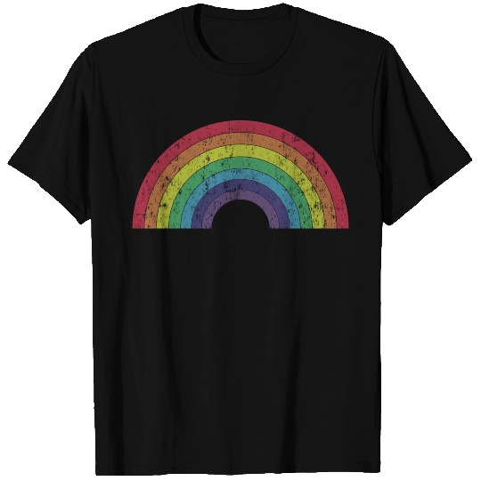 Rainbow Pride Vintage T Shirts Design