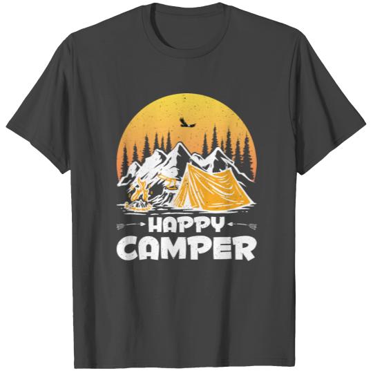 Happy Camper Funny Camper Outdoor Activity Camping T Shirts