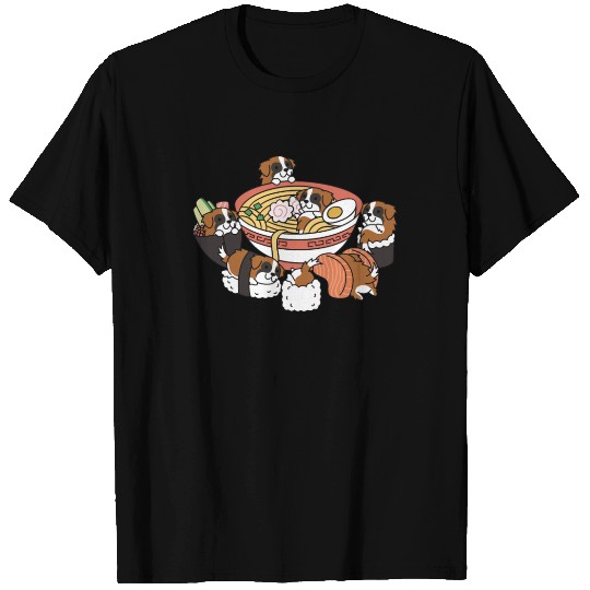 Saint Bernard Ramen Sushi T Shirts