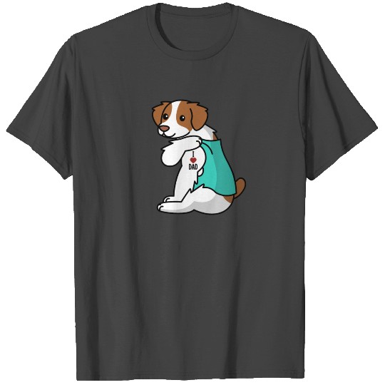 I Love Dad Brittany Spaniel T Shirts