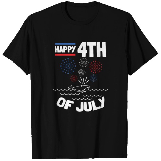 Happy 4th Of July Whale 4th Of July Baby T Shirts