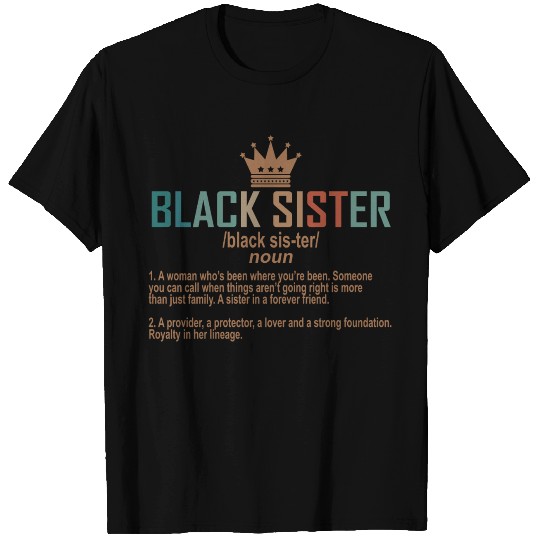 Black Sister Definition Vintage T Shirts