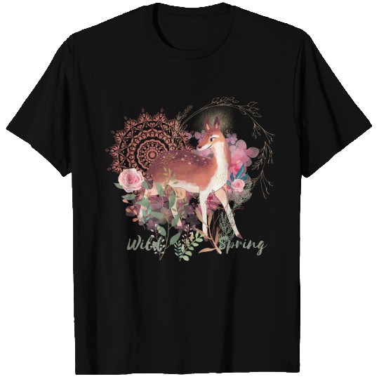 Sweet Deer In Wild Spring - 8 T Shirts