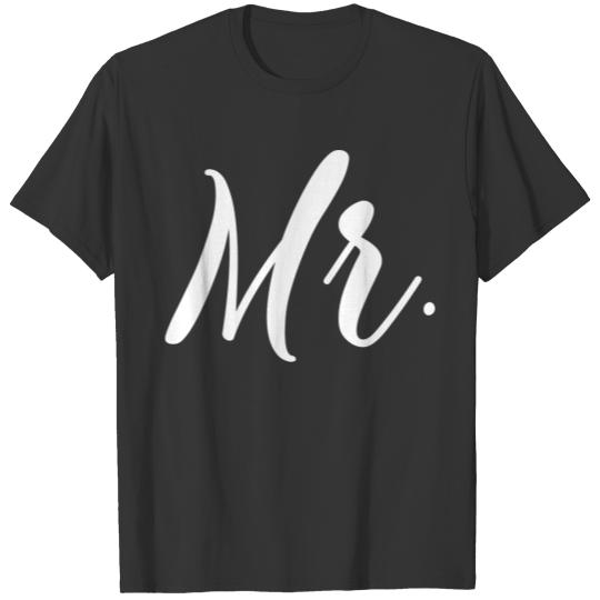 Mr And Mrs For Honeymoon Couples Mr Set T-shirt