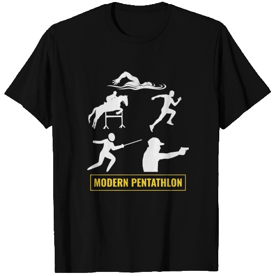 Modern Pentathlon - Fencing Swimming Riding T Shirts