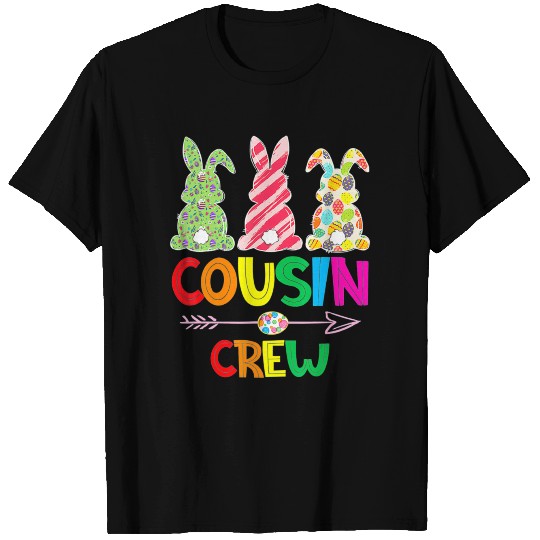 Cousin Crew Cute Bunny Rabbit Matching Easter Day T Shirts