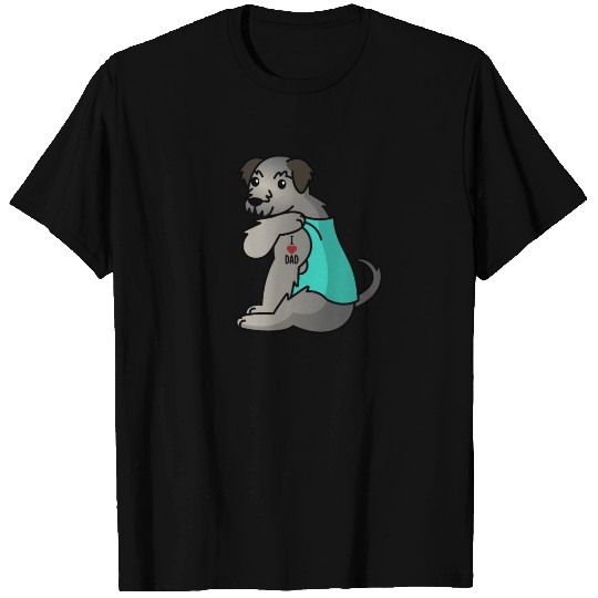 I Love Dad Irish Wolfhound T Shirts