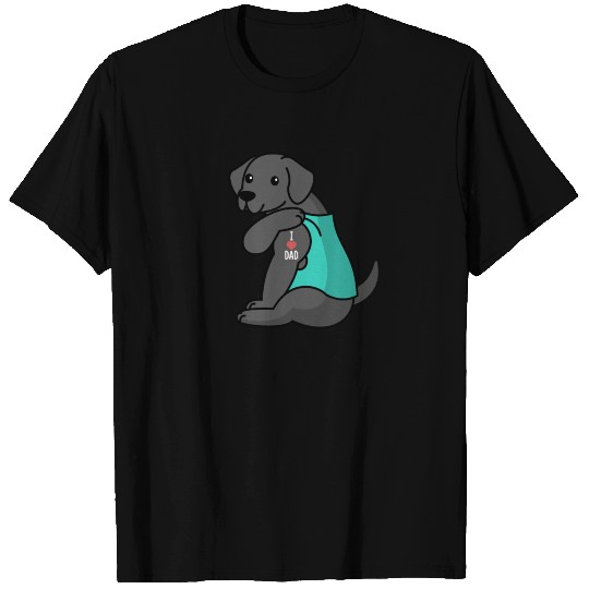 I Love Dad Great Dane T Shirts