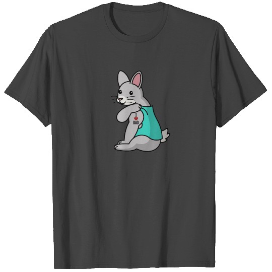 I Love Dad Rabbit T Shirts