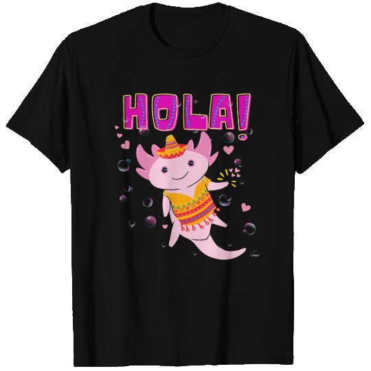 Hola Cute Axolotl - 7 T Shirts