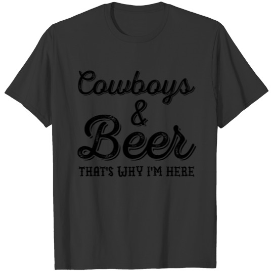 Cowboys And Beer Single Women's Cute Rodeo Party T-shirt