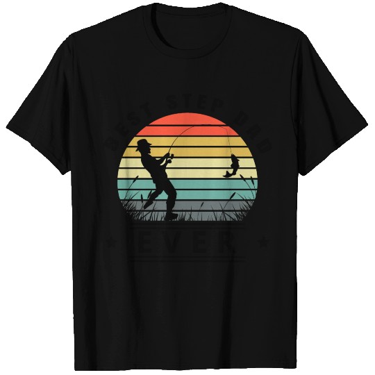 Best step dad ever fishing T Shirts