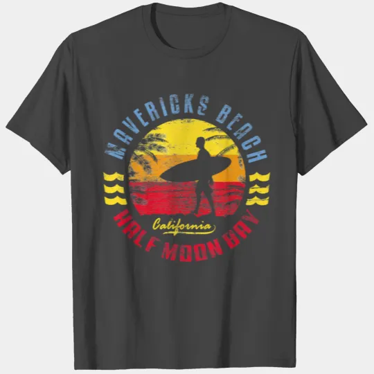 Mavericks Beach T Shirts Surfing T Shirts