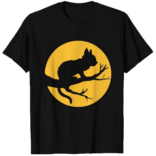 Black cat moon tree T Shirts