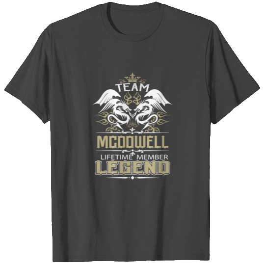Mcdowell Name T Shirts - Mcdowell Dragon Lifetime M