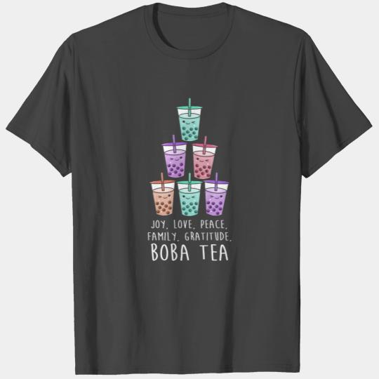 Boba Tea Life Christmas Cute Kawaii Bubble Milk T Shirts
