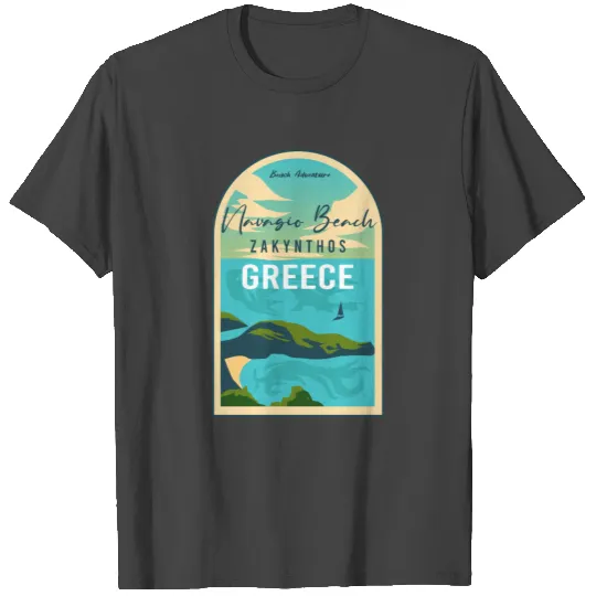 Greece Navagio Beach Festival Vacation Travel T Shirts