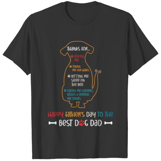Happy Father’s Day To The Best Dog Dad T Shirts