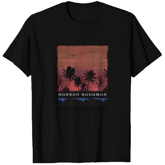 Nassau Caribbean Vacation Souvenir Palm Tree Beach T Shirts