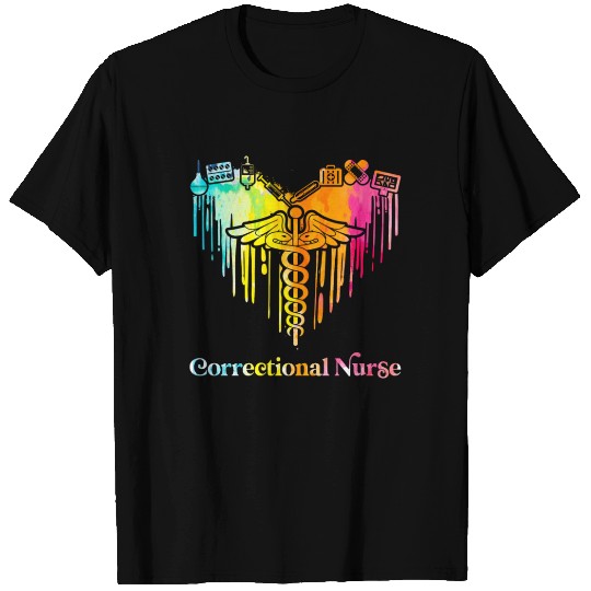 Correctional nurse - colorful heart T Shirts