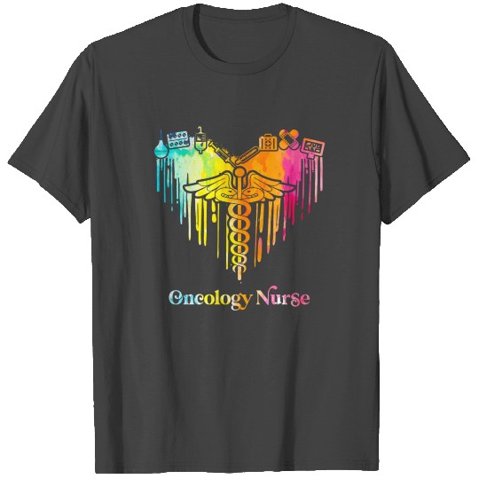 Oncology nurse - colorful heart T Shirts