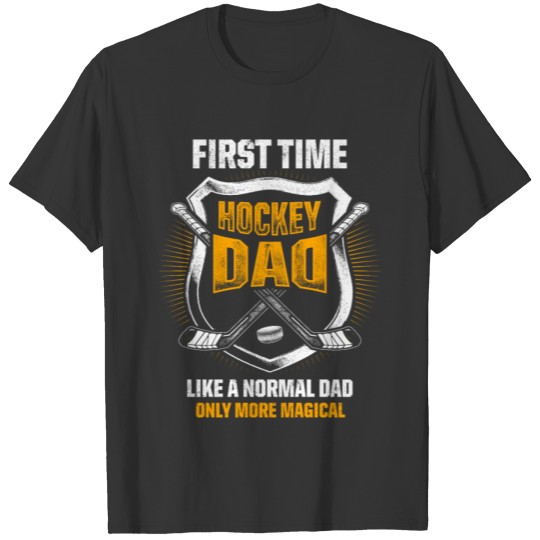 Mens New First Time Dad to Be Studies Hockey T-shirt