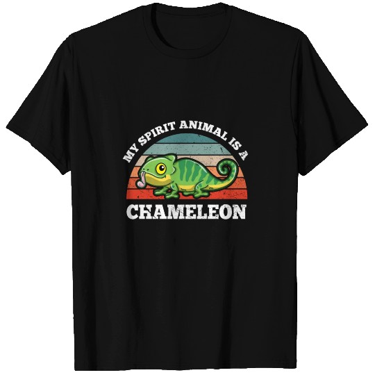 Retro Vintage My Spirit Animal Is A Chameleon T Shirts