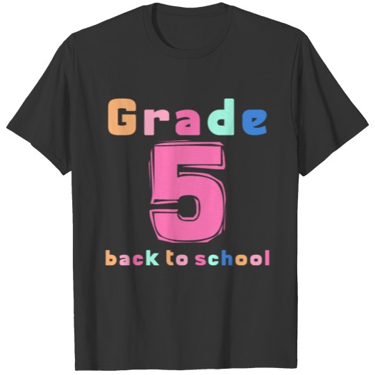 fifth Grade Rainbow Girls Boys Teacher Cute 5th T Shirts