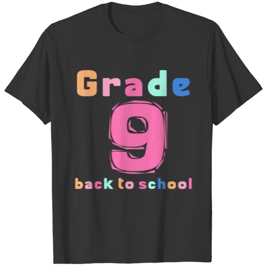 Ninth Grade Rainbow Girls Boys Teacher Cute 9th T Shirts