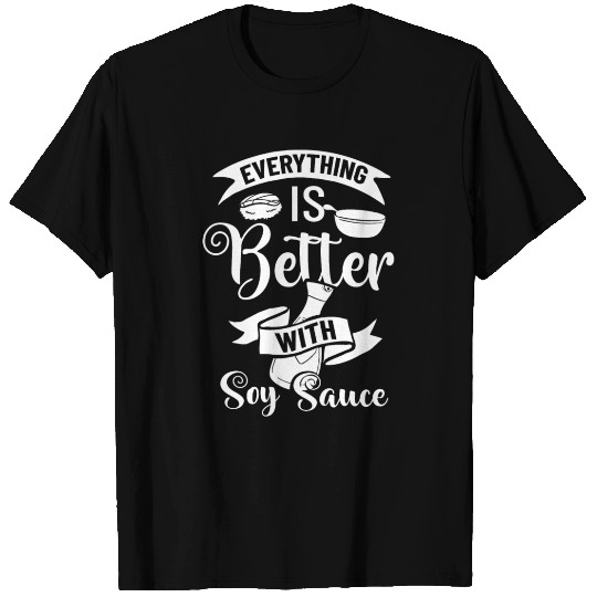 Soy Sauce Japanese Sushi Dark Ramen Noodles Bottle T Shirts