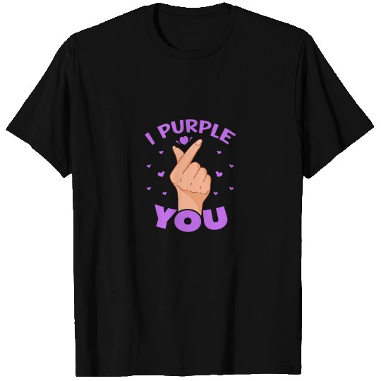 I Purple You Finger Heart T Shirts