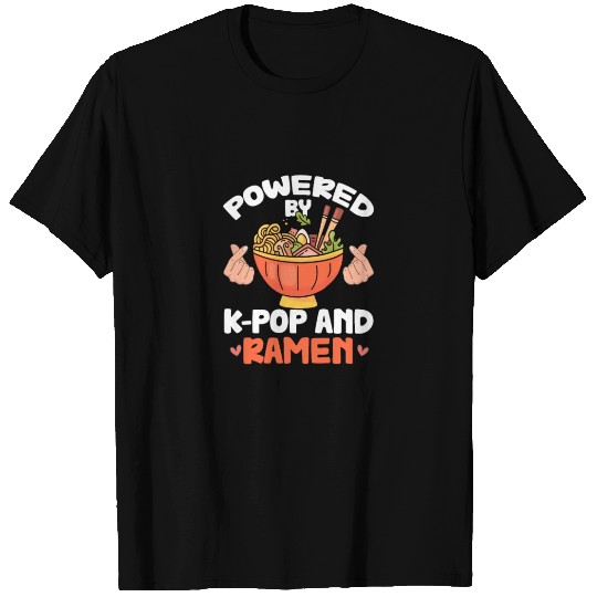 Powered By K-Pop and Ramen T Shirts