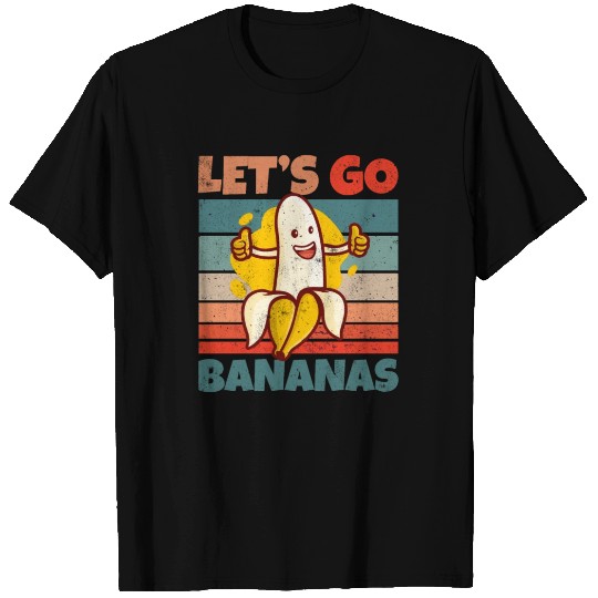 Retro Vintage Let's Bananas Funny Thumbs Banana T Shirts