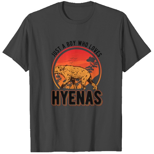 Just A Boy Who Loves Hyena's Hyena Aardwolf T Shirts