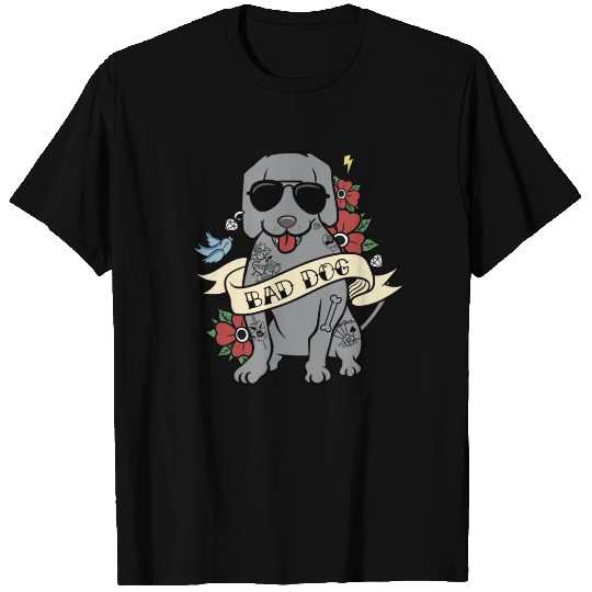 Bad Dog Tattoo Weimaraner T Shirts