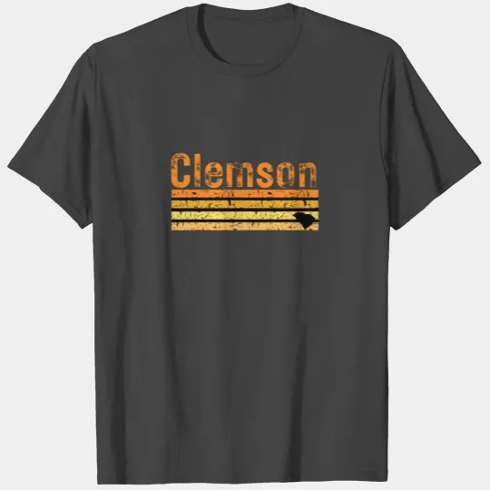 Retro 80s Style Clemson South Carolina Trendy T Shirts