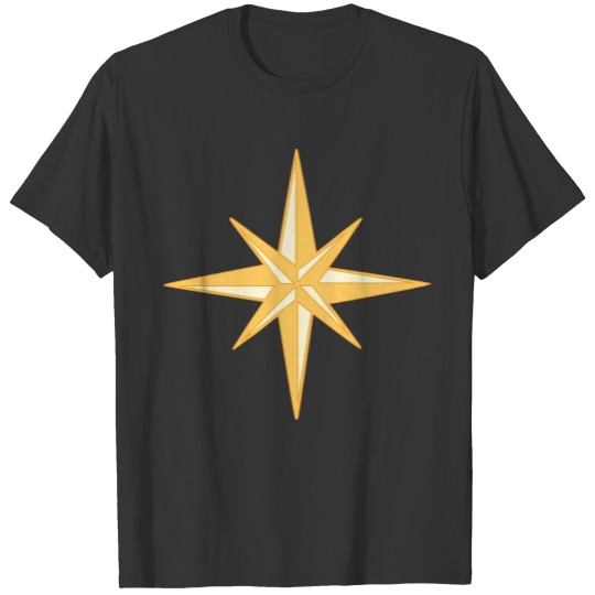 Nautical star. Compass rose, cardinal directions T Shirts