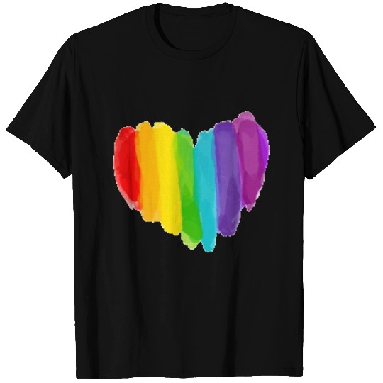 Pride Rainbow Heart T Shirts