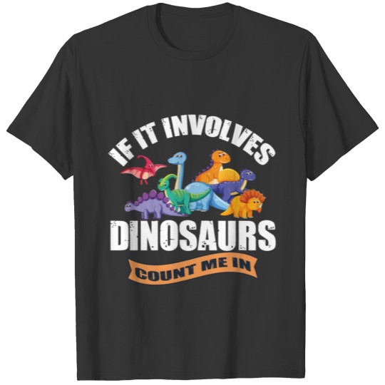 Dino T-Rex Cretaceous Tyrannosaurus Stegosaurus T Shirts