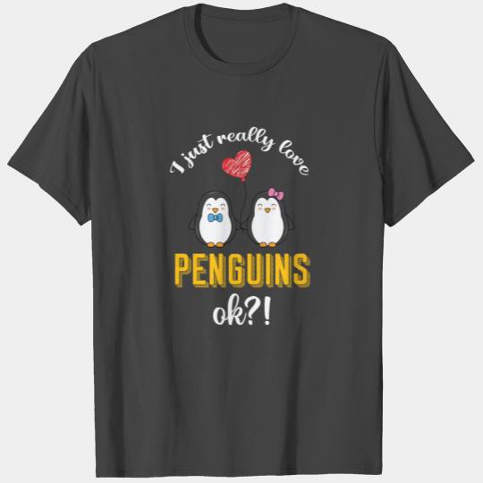 I love penguins North Pole penguin couple animal l T Shirts