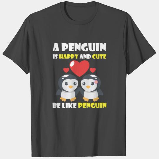 Cute Penguins North Pole Penguin Couple Animal Lov T Shirts